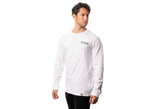 Tee-shirt Homme Blanc manches longues - Evolve Skateboards basic