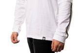 Tee-shirt Homme Blanc manches longues - Evolve Skateboards basic