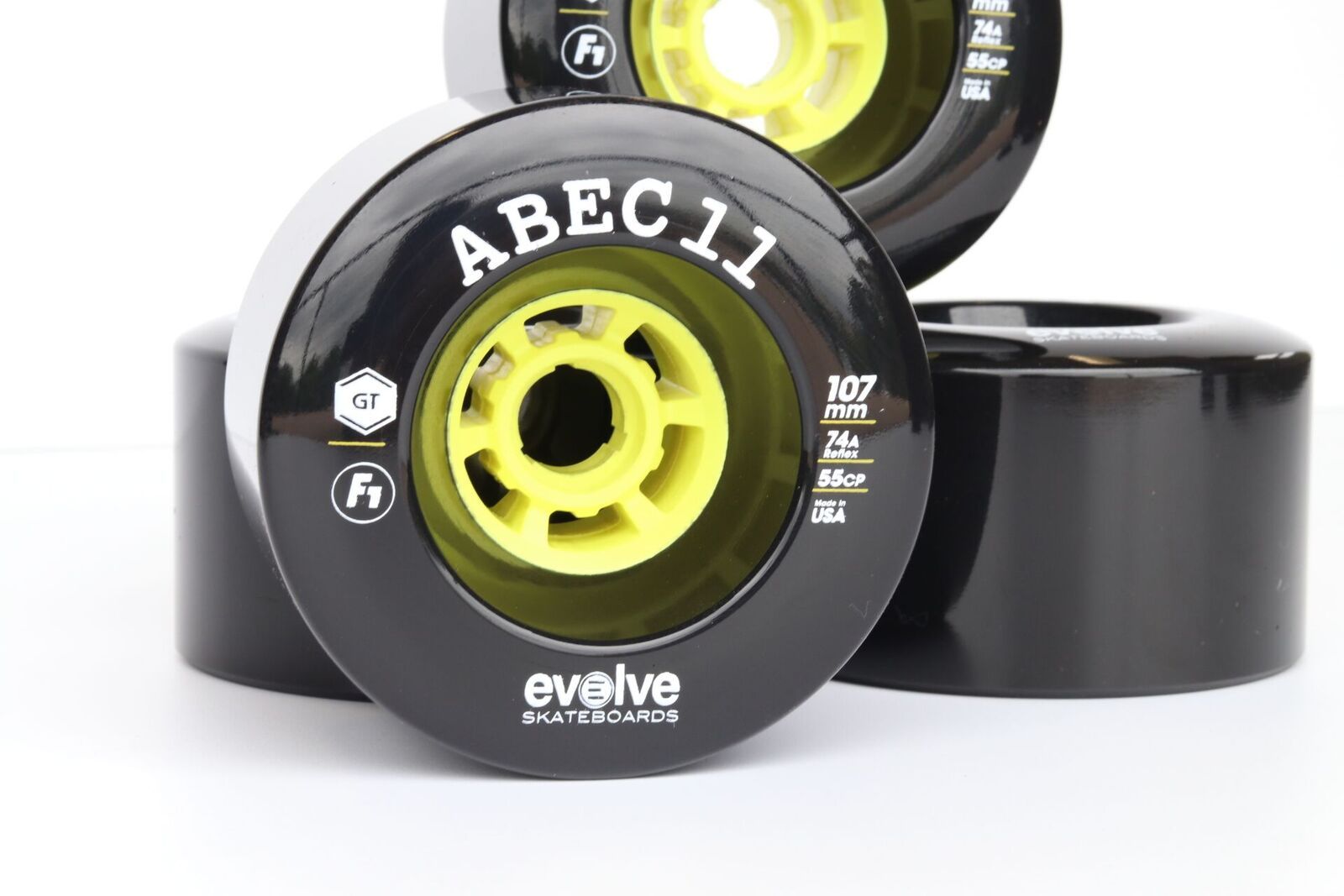 Roues Abec 11 / Evolve F1 107mm 74a (Set de 4)
