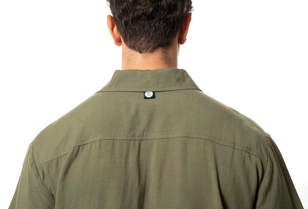 Chemise manche courte kaki  - Evolve Skateboards basic