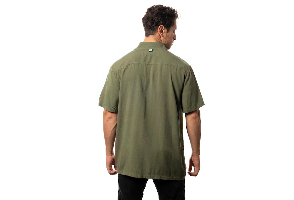 Chemise manche courte kaki  - Evolve Skateboards basic